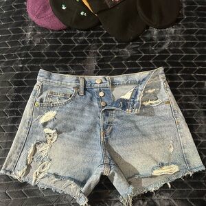 Universal Thread Light Blue Distressed Jean Shorts